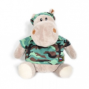 Мягкая игрушка - Бегемот Военный, 50 см. (Orange, MA2640/50E-no)